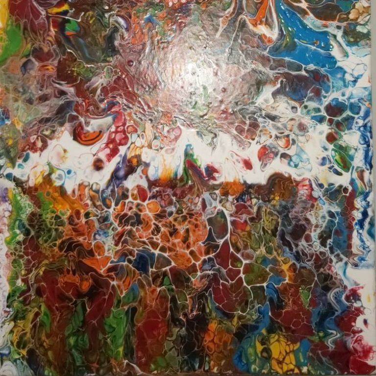 Acrylgemälde von Enthousio-Art. Kathi Hildebrandt. Dieses Gemälde ist bereits vergeben.