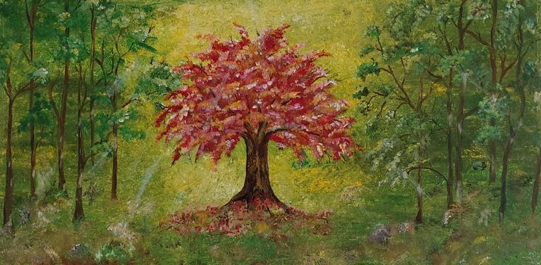 Acrylgemälde von Enthousio-Art. Kathi Hildebrandt. Dieses Gemälde ist bereits vergeben.