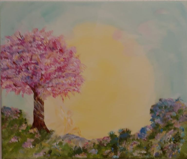 Acrylgemälde von Enthousio-Art. Kathi Hildebrandt. Dieses Gemälde ist bereits vergeben.