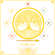 Logo Kathi Hildebrandt Ganzheitliche Künstlerin www.enthousio-art.de 